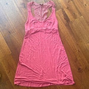 Cosabella Pink Lace-Back Nightgown